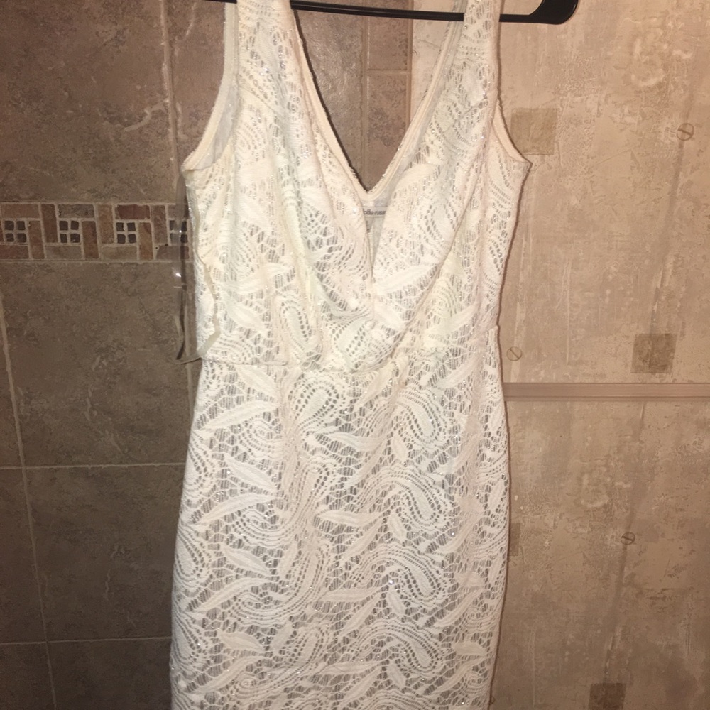 Off White glitter dress